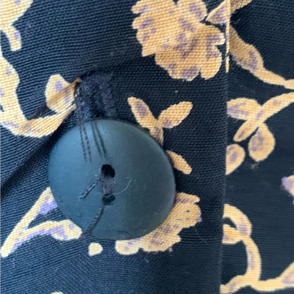 Hugo Buscati SZ 14 Vintage Brown/Black Floral MIDI Dress - Picture 10 of 14